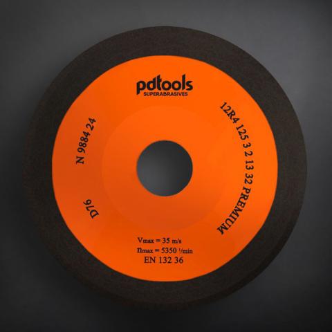 Grinding wheel 12R4 PREMIUM for sharpening 125*3*2*10*20