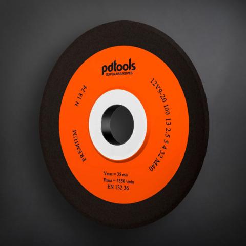 Grinding wheel 12V9-20 PREMIUM for sharpening 125*13*2.3*4*20 Grinding wheel 12V9-20 PREMIUM for sharpening 125*13*2.3*4*20