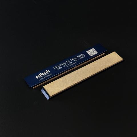 PREMIUM BRONZE (CBN) whetstones on sharpening blanks 160*25*7, 160 GRIT | 125/100 µm
