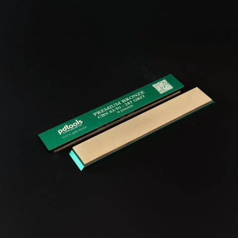 PREMIUM BRONZE (CBN) whetstones on sharpening blanks 160*25*7, 285 GRIT | 63/50 µm