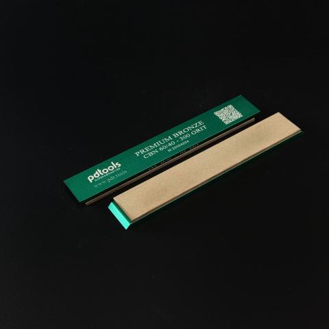 PREMIUM BRONZE (CBN) whetstones on sharpening blanks 160*25*7, 300 GRIT | 60/40 µm