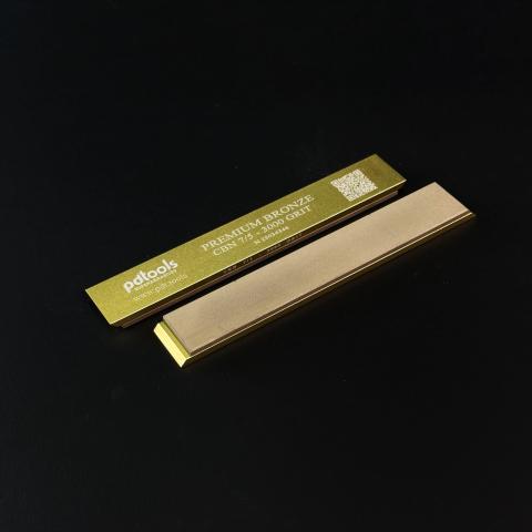 PREMIUM BRONZE (CBN) whetstones on sharpening blanks 160*25*7, 3000 GRIT | 7/5 µm