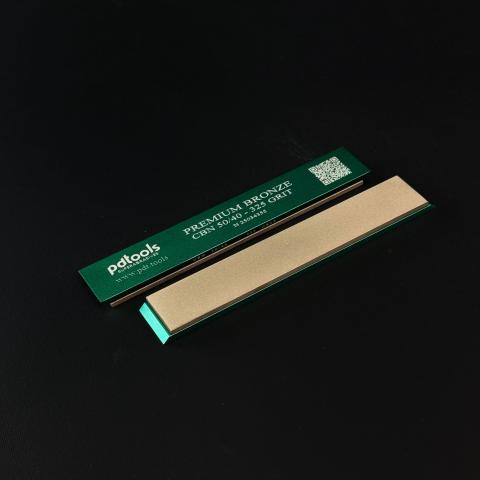 PREMIUM BRONZE (CBN) whetstones on sharpening blanks 160*25*7, 325 GRIT | 50/40 µm