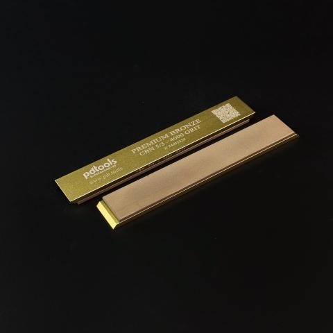 PREMIUM BRONZE (CBN) whetstones on sharpening blanks 160*25*7, 4000 GRIT | 5/3 µm