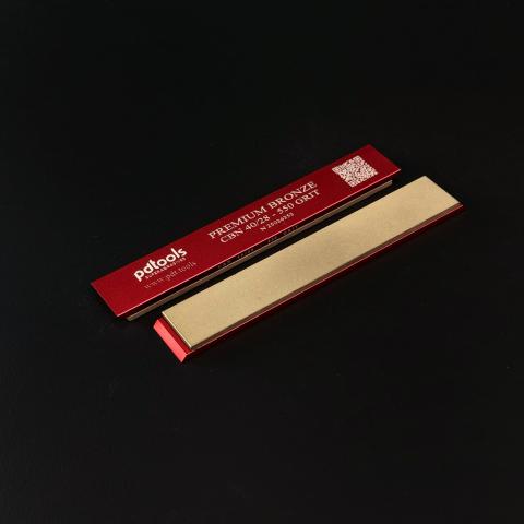 PREMIUM BRONZE (CBN) whetstones on sharpening blanks 160*25*7, 550 GRIT | 40/28 µm