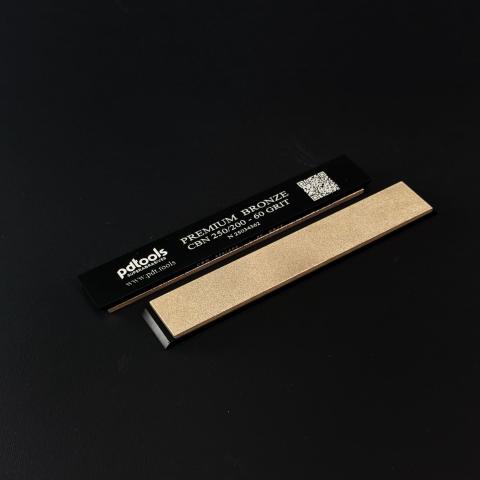PREMIUM BRONZE (CBN) whetstones on sharpening blanks 160*25*7, 60 GRIT | 250/200 µm