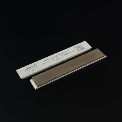 PREMIUM BRONZE diamond whetstones on sharpening blanks 160*25*7, 10000 GRIT | 2/1 µm