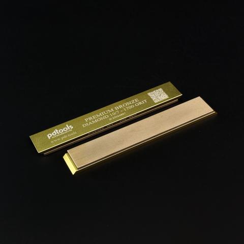 PREMIUM BRONZE diamond whetstones on sharpening blanks 160*25*7, 1700 GRIT | 10/7 µm