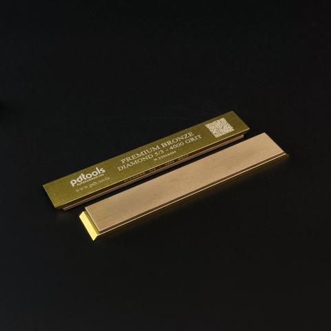PREMIUM BRONZE diamond whetstones on sharpening blanks 160*25*7, 4000 GRIT | 5/3 µm
