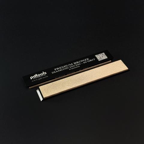 PREMIUM BRONZE diamond whetstones on sharpening blanks 160*25*7, 60 GRIT | 250/200 µm