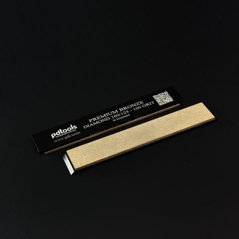 PREMIUM BRONZE diamond whetstones on sharpening blanks 160*25*7, 100 GRIT | 160/125 µm