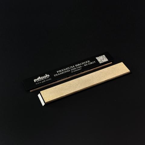 PREMIUM BRONZE diamond whetstones on sharpening blanks 160*25*7, 80 GRIT | 200/160 µm