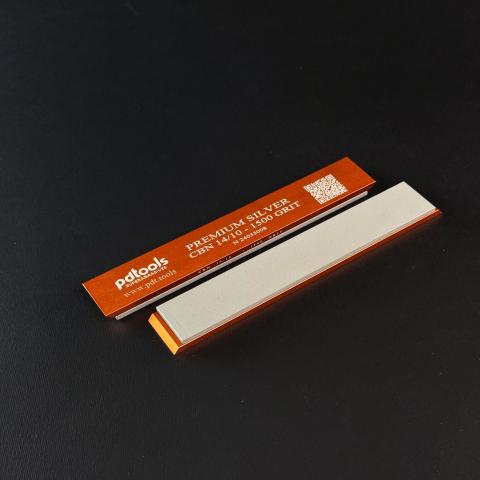 PREMIUM SILVER (CBN) whetstones on sharpening blanks 160*25*7, 1500 GRIT | 14/10  µm
