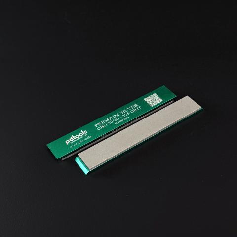 PREMIUM SILVER (CBN) whetstones on sharpening blanks 160*25*7, 300 GRIT | 60/40 µm