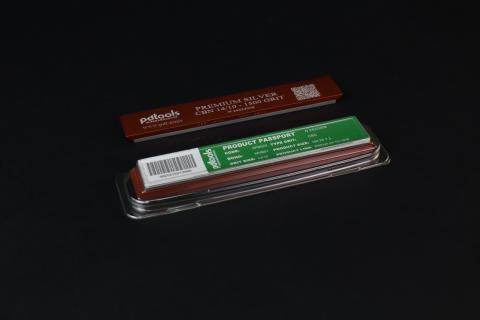 PREMIUM SILVER (CBN) PDTools Sharpening Stones on blanks 160*25*7, 1500 GRIT | 14/10 µm PREMIUM SILVER (CBN) PDTools Sharpening Stones on blanks 160*25*7, 1500 GRIT | 14/10 µm